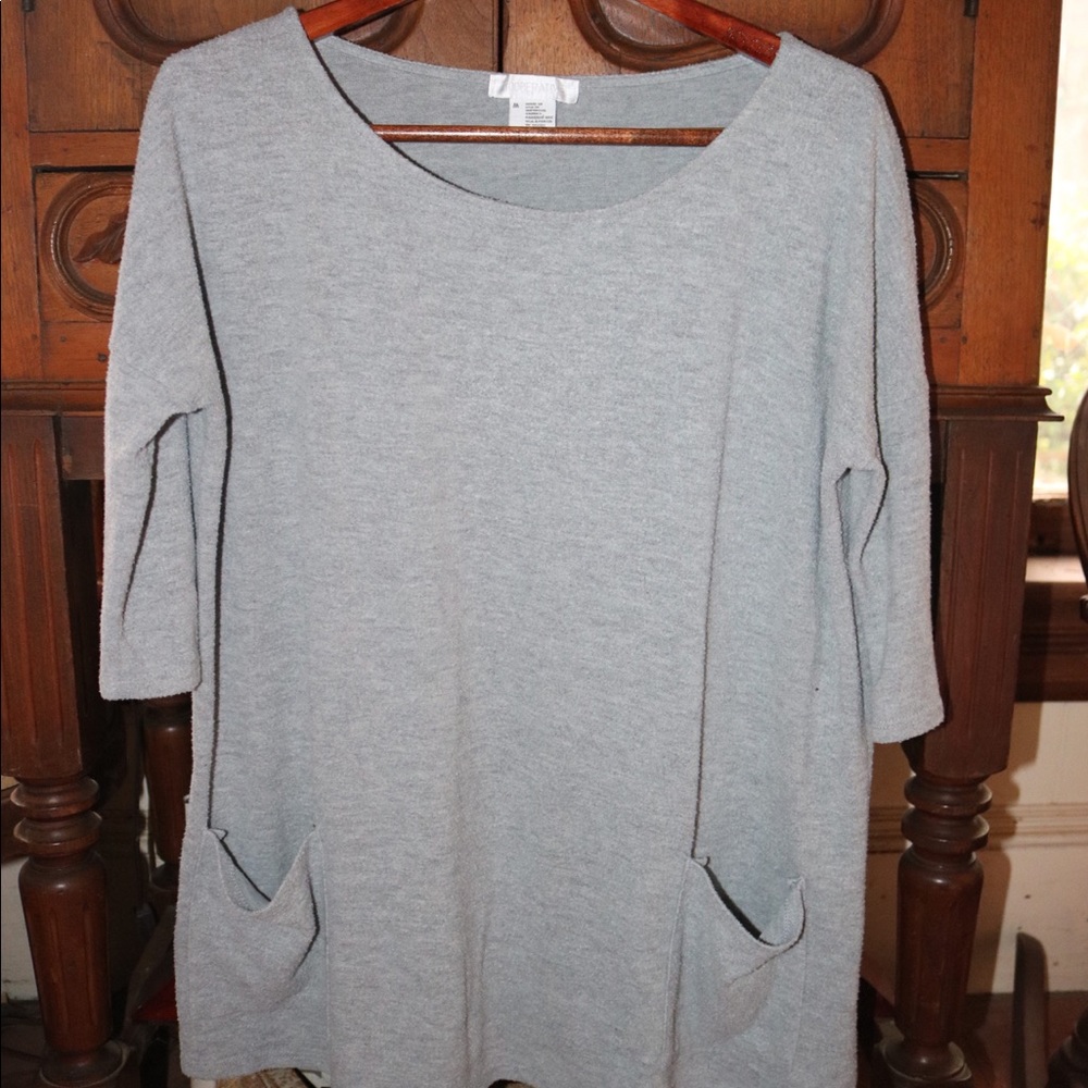 Urban Outfitters Gray cozy smock shirt